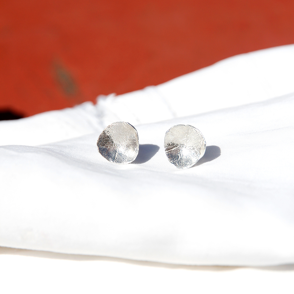 Pendientes Medio en plata - Colección Dulce Madrugada