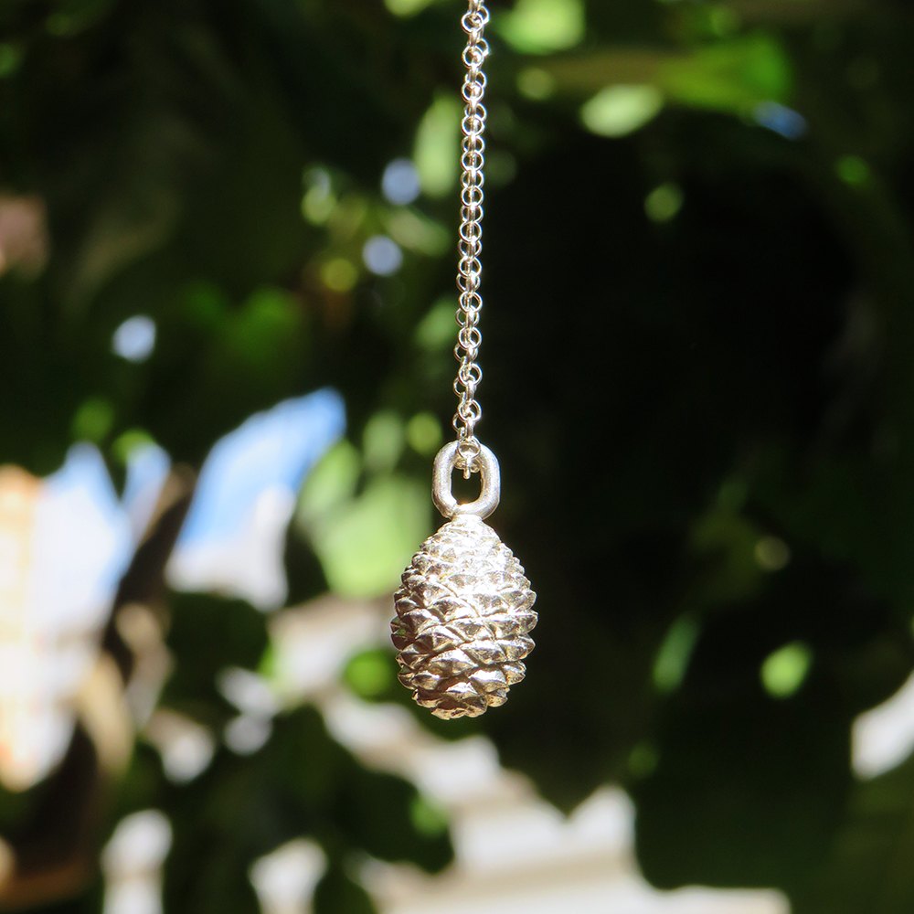 Collar Piña en plata de ley