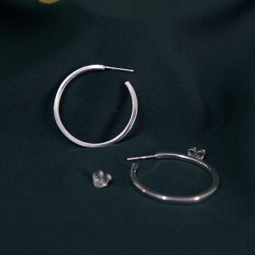 Pendientes Joan en plata de ley